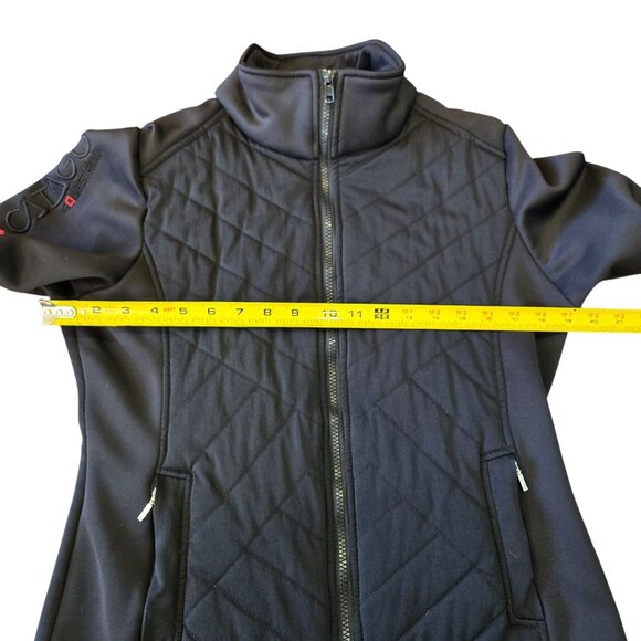 Catago Quilted Equestrian Black Riding Jacket Women's Large - Picture 13 of 16